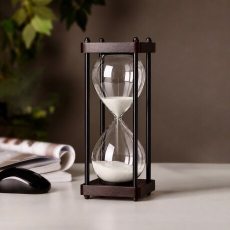 Reloj de Arena Decorativo Clásico Blanco - 60 minutos Reloj de Arena Decorativo Clásico Blanco - 60 minutos