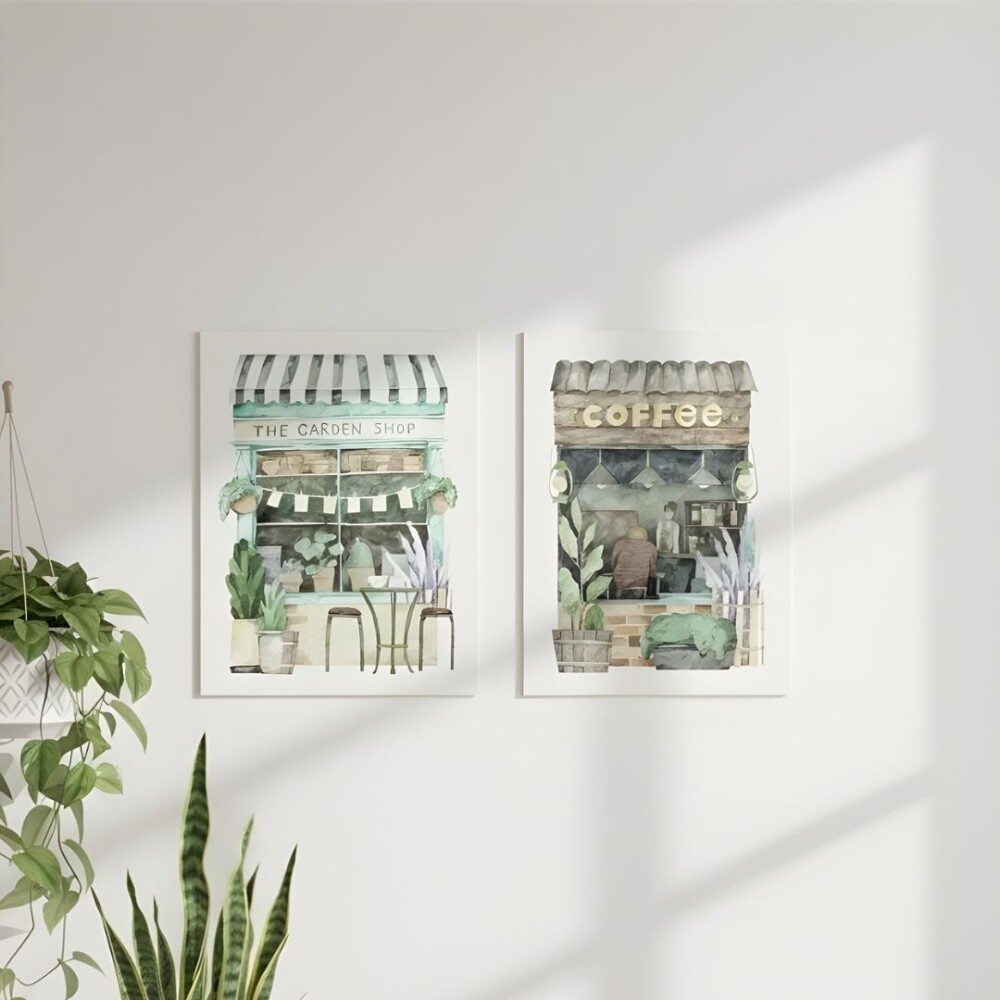 Cuadro Canvas 30x40cm Cafetería