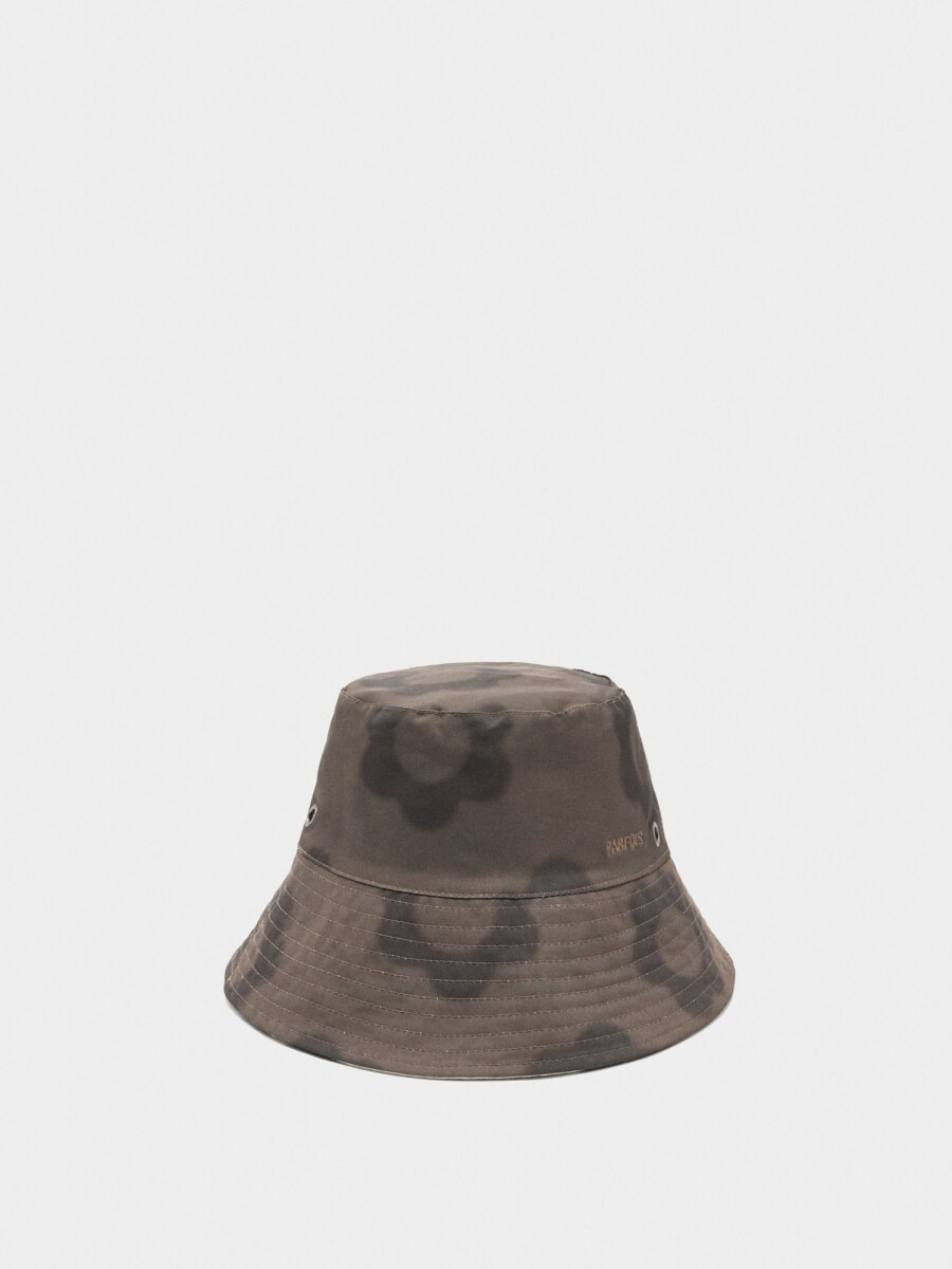 Sombrero Reversible De Nylon Estampado Floral multicolor