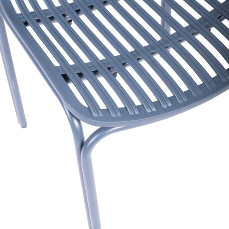 SILLA DE COMEDOR POLIPROPILENO AZUL LISA