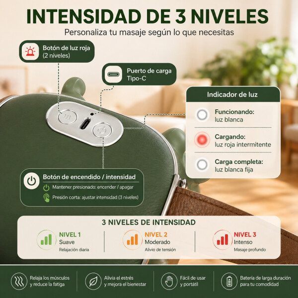 Masajeador Inalámbrico 3d Var1590 MASAJEADOR INALAM 3D VAR1590