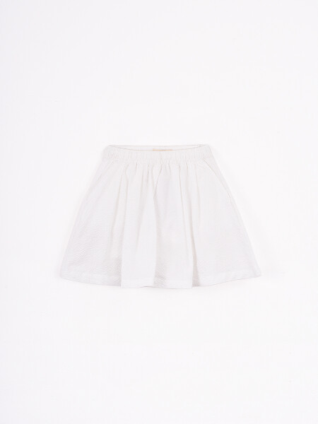 SHORT POLLERA LUNARA BLANCO