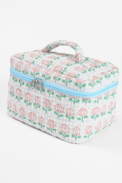 Estuche organizador tulipán celeste