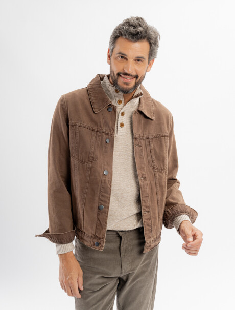 Campera jean sobreteñida Campera jean sobreteñida