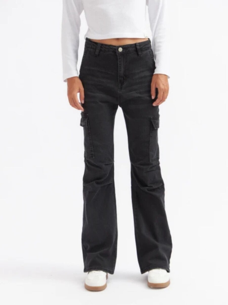 Jean Cargo Oxford Ramada N+ - Negro 