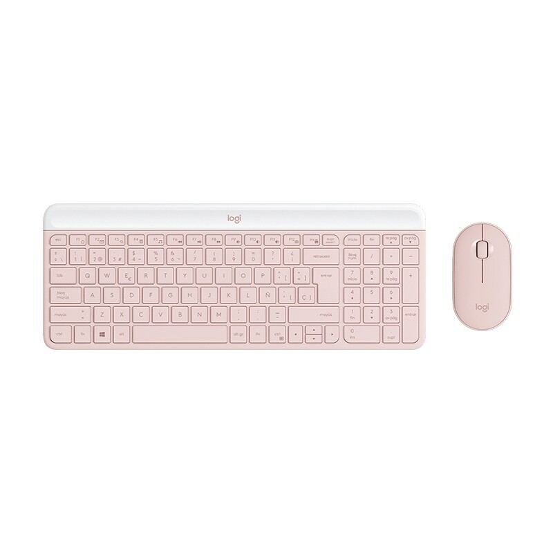 Combo Teclado y Mouse Logitech Inalámbrico MK470 Rosa Combo Teclado y Mouse Logitech Inalámbrico MK470 Rosa
