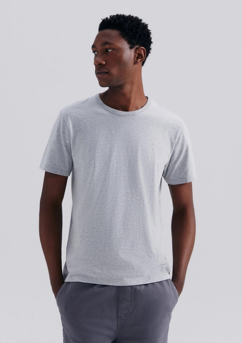 CAMISETAS MANGA CORTA SLIM - GRIS 