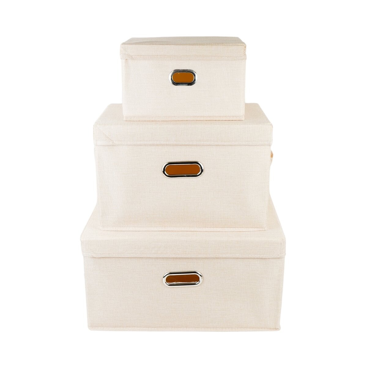 Set de 3 cajas organizadoras plegables 