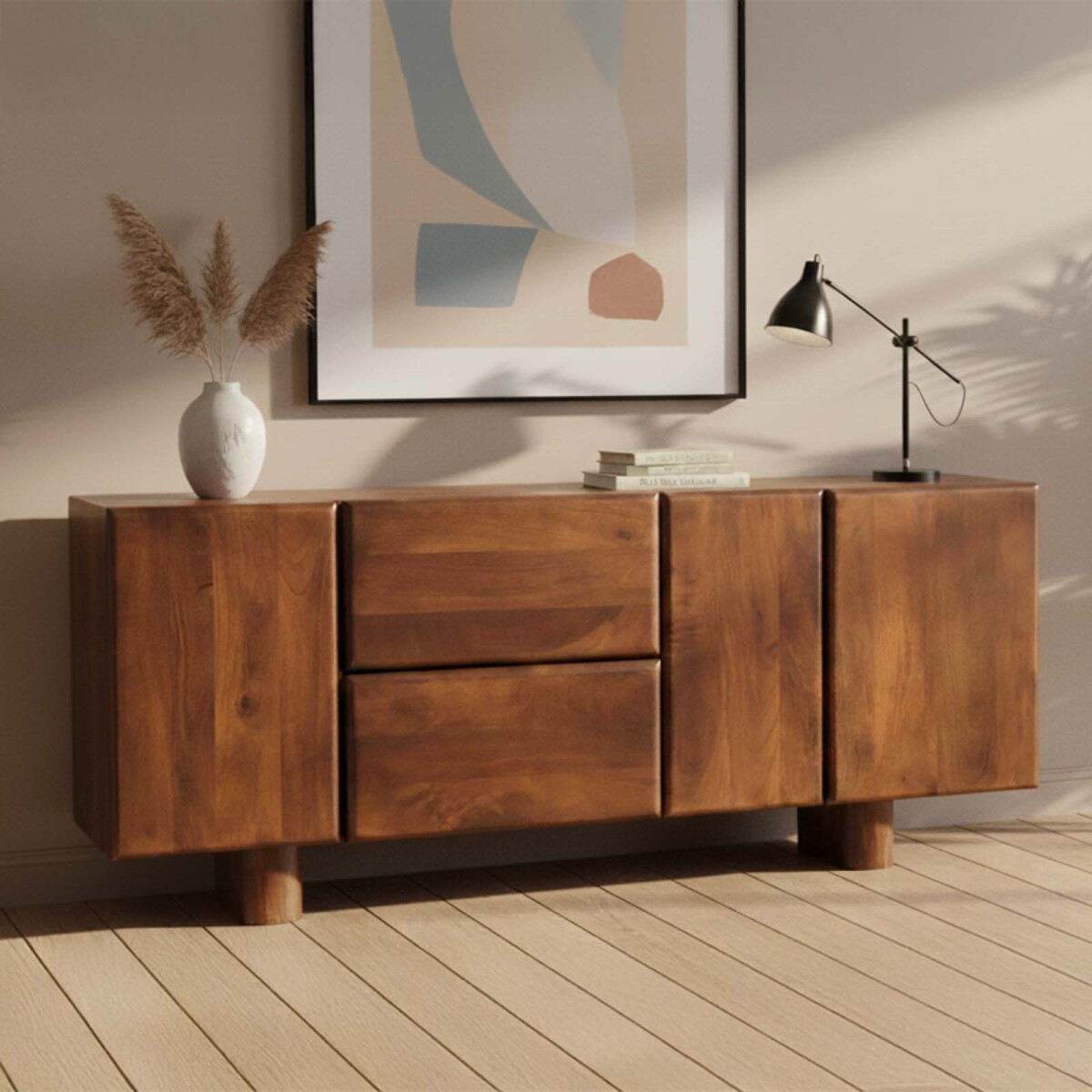 APARADOR - MADERA-DE-MANGO MARRON PARKER 