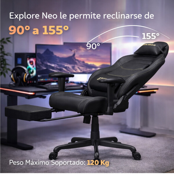 Silla Gamer Cougar Explore Neo Gold Reposa Pies SILLA COUGAR EXPLORE NEO GOLD