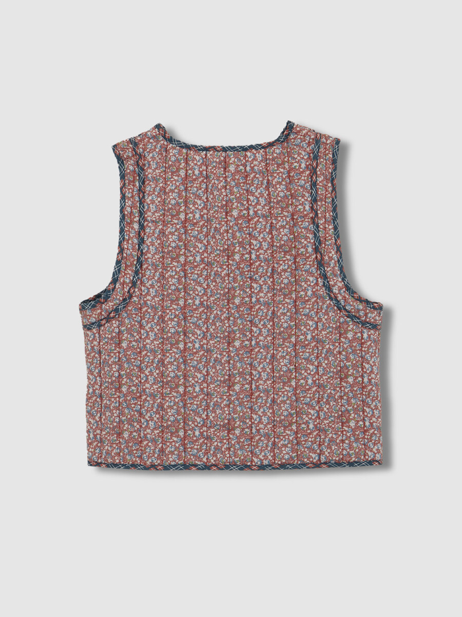 Chaleco Acolchado Reversible Granate