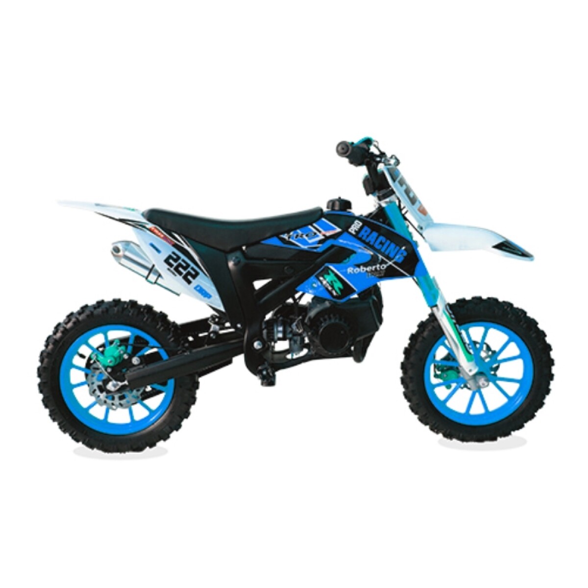 Moto Mini Moto Niño Pro Racing 50cc Scorpion (222) 2 Tiempos - Azul 