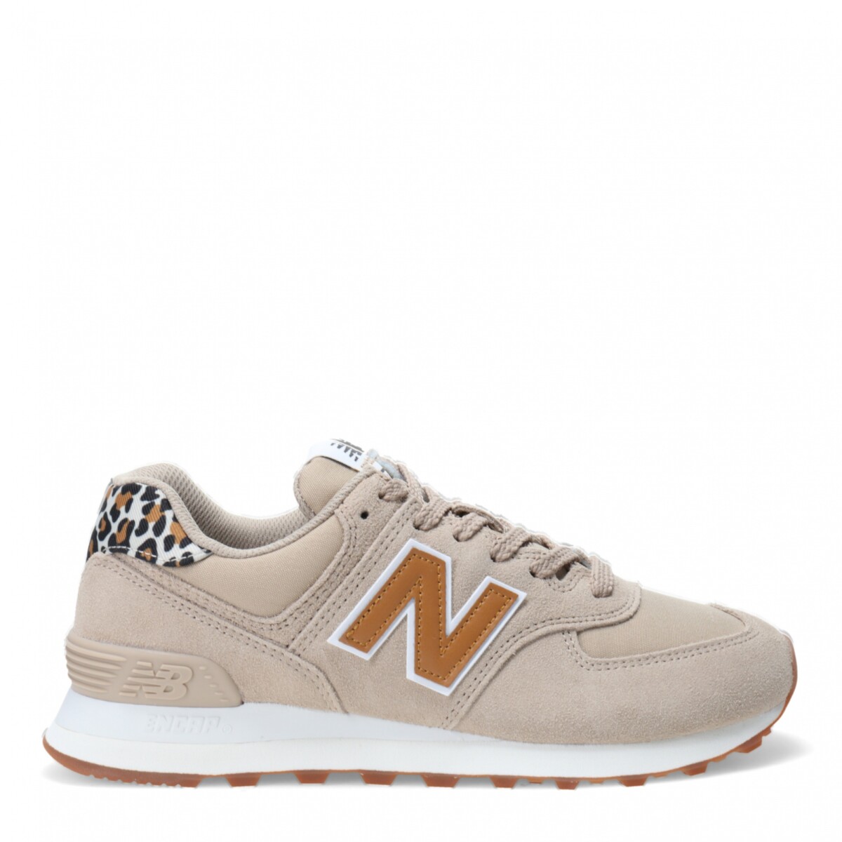 Championes de Mujer New Balance 574 New Balance - Camel - Leopardo 