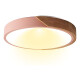 Luminaria Luz Fria Plafon Led Diám 30cm Metal Y Madera Luminaria Luz Fria Plafon Led Diám 30cm Metal Y Madera