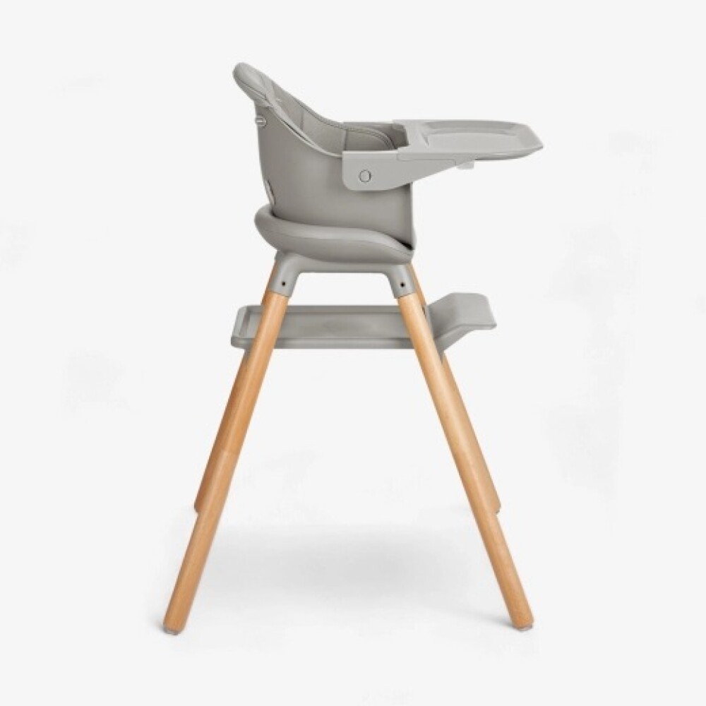 Silla de comer WOODY 6 en 1 KIKKABOO gris Silla de comer WOODY 6 en 1 KIKKABOO gris