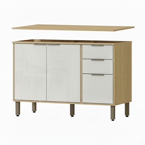 Tapa Mesada Gloria De 120 cm Para Mueble De Cocina - Color Castaño Tapa Mesada Gloria De 120 cm Para Mueble De Cocina - Color Castaño