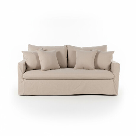 Sofá Summer con Funda - Tela Rústica - 2,5 cuerpos TD5263-1636 (Capuccino)