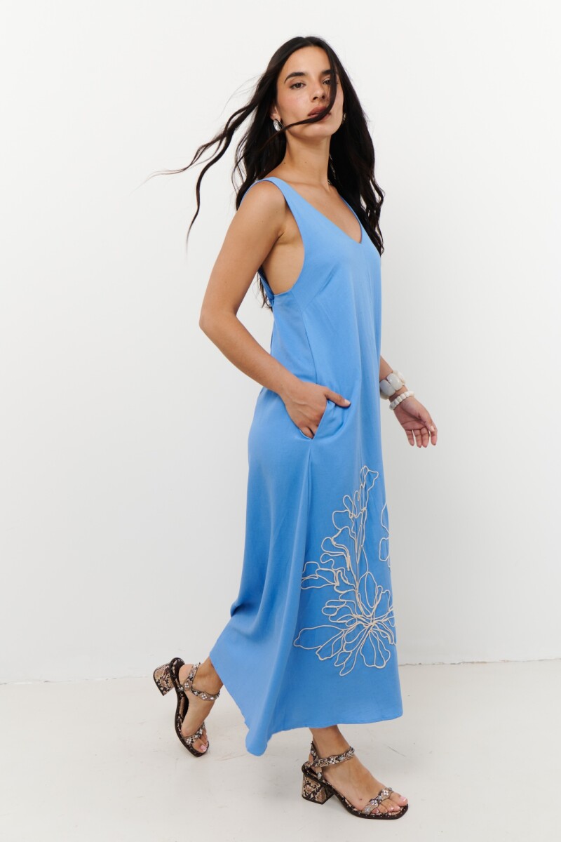 VESTIDO AMAPOLA AZUL
