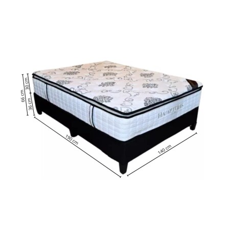 Sommier 2 plazas Hamptons Hybrid Bronze Negro