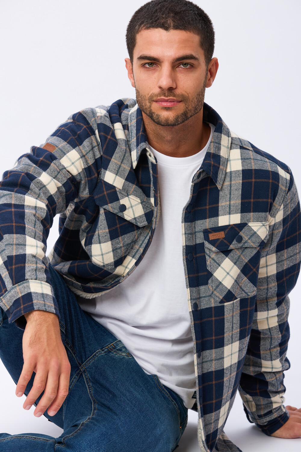 CAMPERA DE VIYELA CON FORRO DE CORDERITO Azul