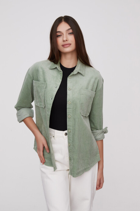 Sobrecamisa Western Verde Palido