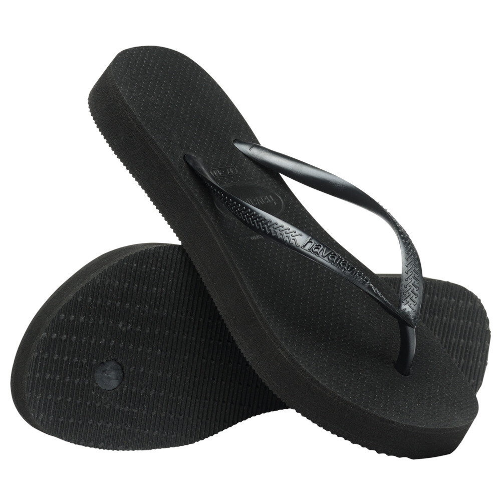 Sandalias Havaianas Slim Flatform FC Mujer Negro