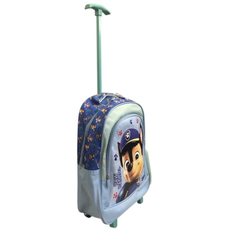 Mochila Nickelodeon 3D Con Carro 40x30x14 Menta