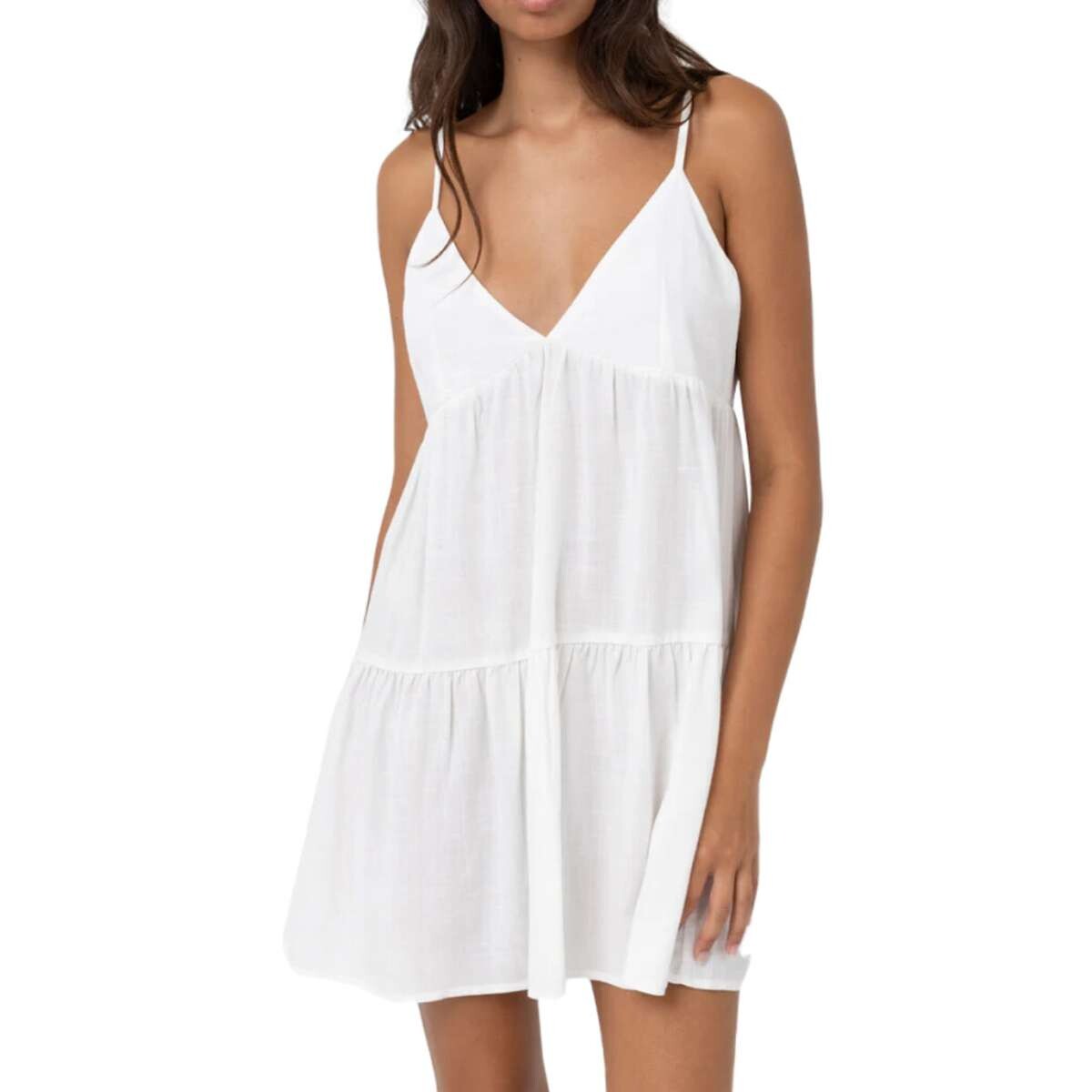 Vestido Rhythm Classic Tiered Mini - Blanco 