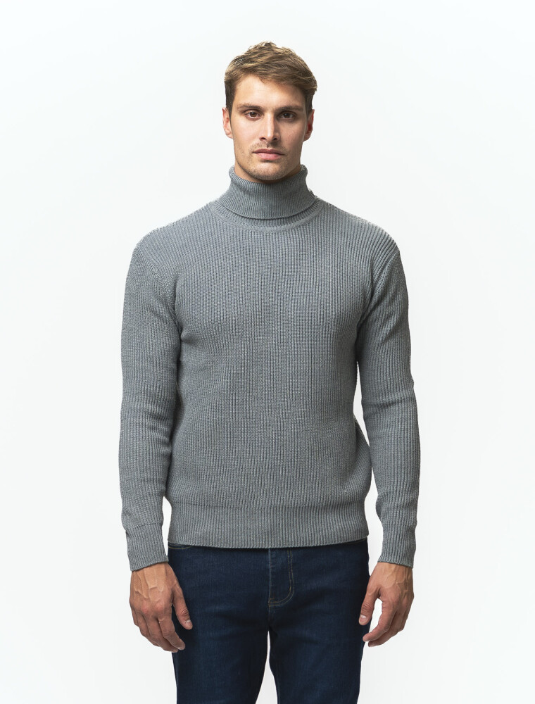 Polera de punto Lucca Gris