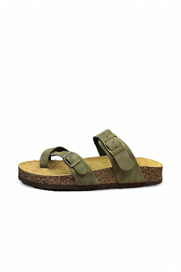 SANDALIA BETTINA OJOTA CRUZADA BT108 Verde