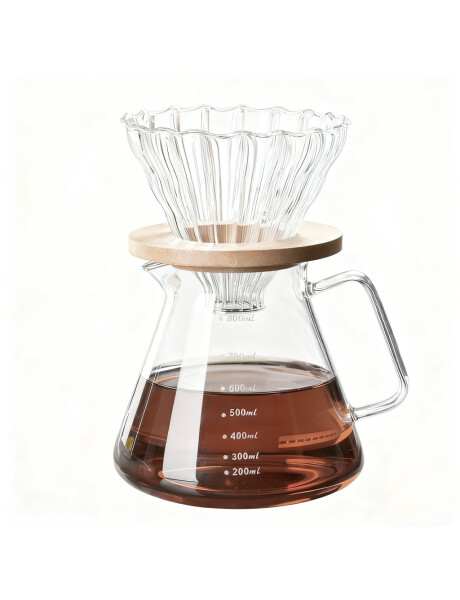CAFETERA DE GOTEO 800ML BOROSILICATO Y BAMBU CAFETERA DE GOTEO 800ML BOROSILICATO Y BAMBU