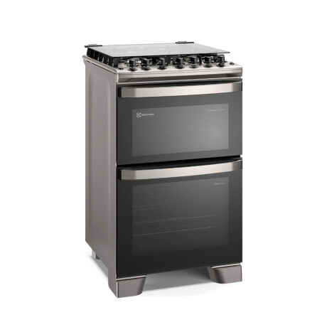 Cocina a Gas Electrolux FE4DC 4 Hornallas Doble Horno Gris