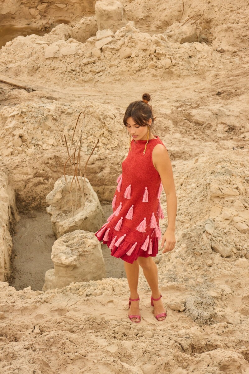 Cush Cush Dress - Naranja / Rosa 