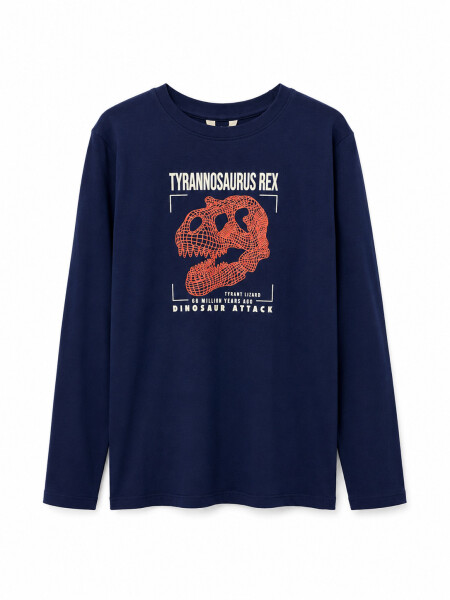 REMERA GAME AZUL OSCURO