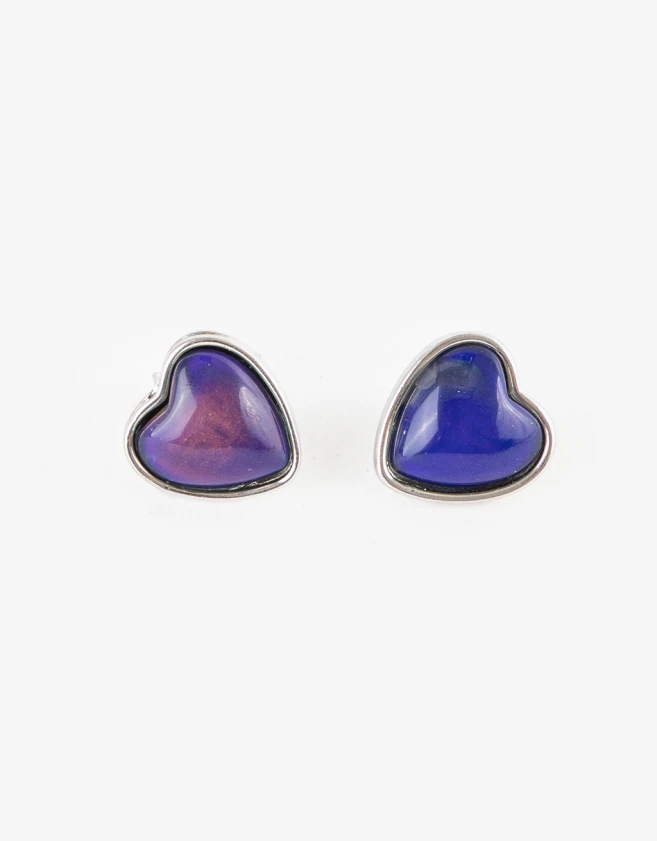 Aros Pasantes Mood Aros Con Piedra - Plateado