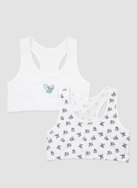 Pack x2 tops stitch algodon Lila