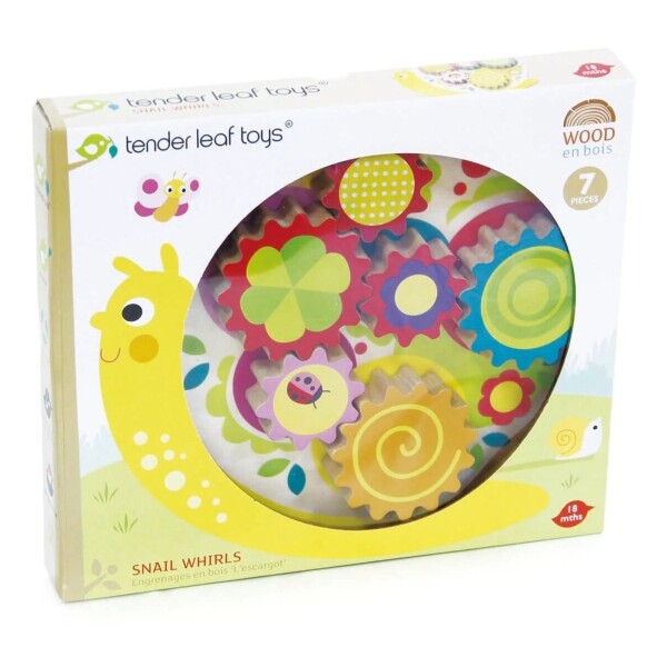 Juguete Encastrable Caracol Tender Leaf Juego Madera Niños Juguete Encastrable Caracol Tender Leaf Juego Madera Niños