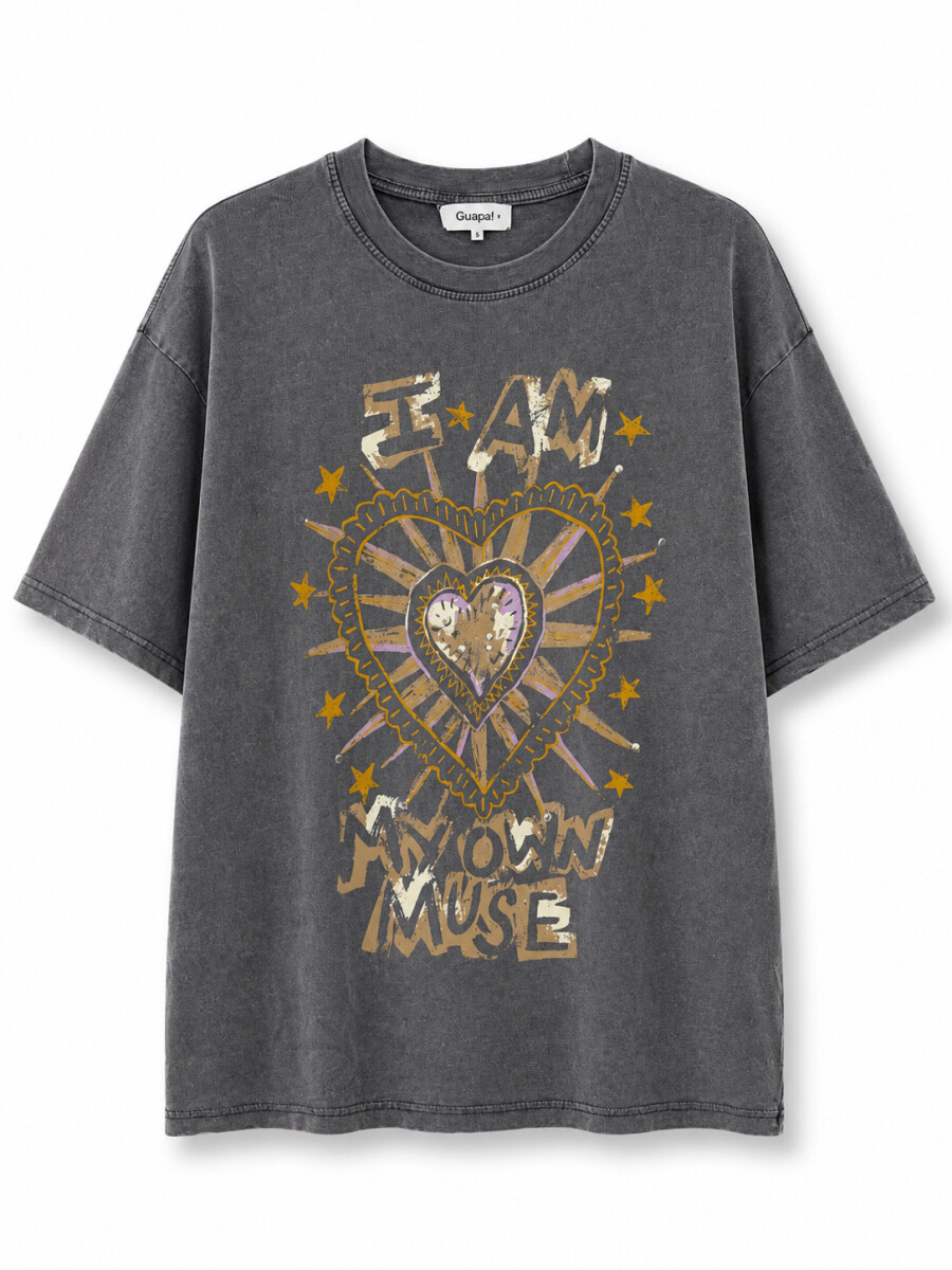 REMERA BOXARANA - GRIS OSCURO 