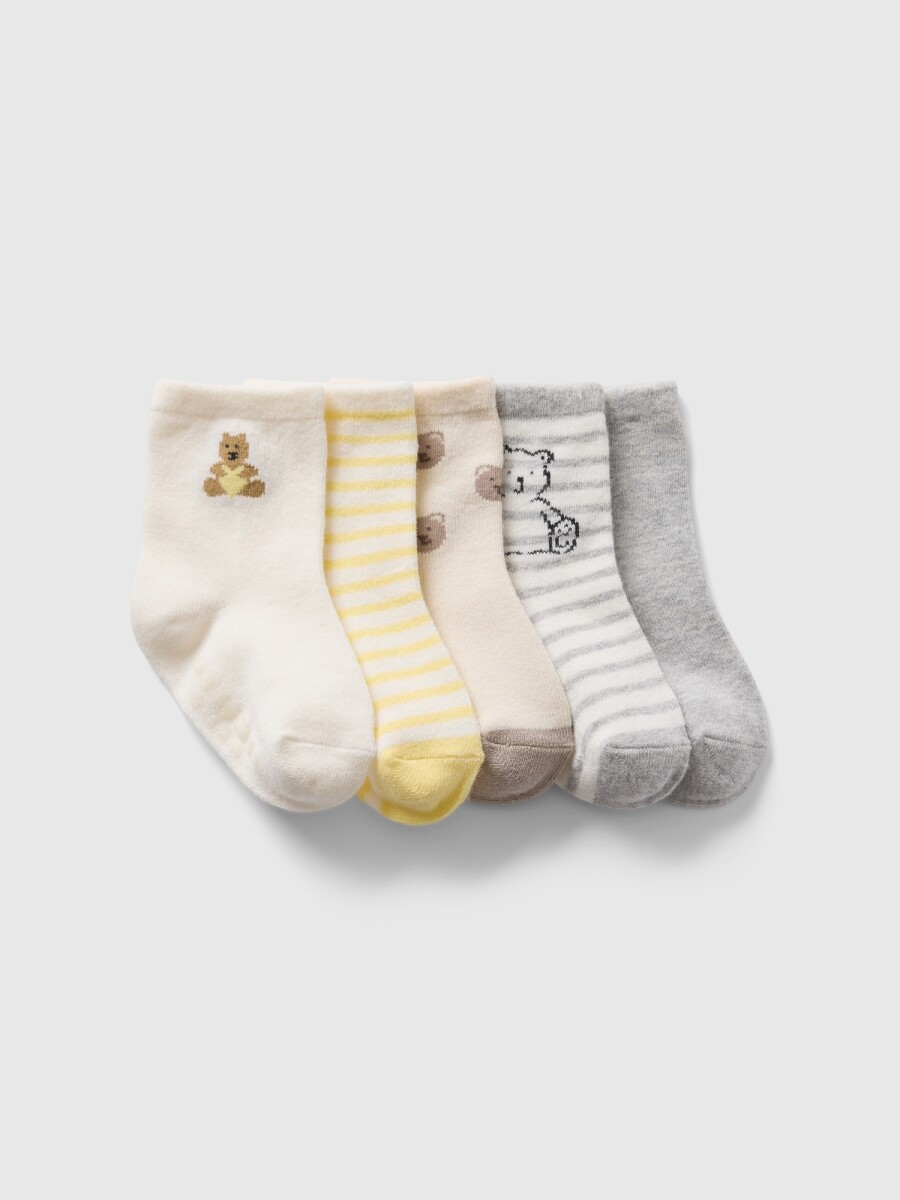 Medias Pack X5 Bebé - Pale Banana 12-0824Tcx 