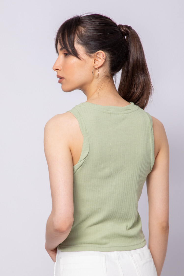 MUSCULOSA ROPE Verde Monte