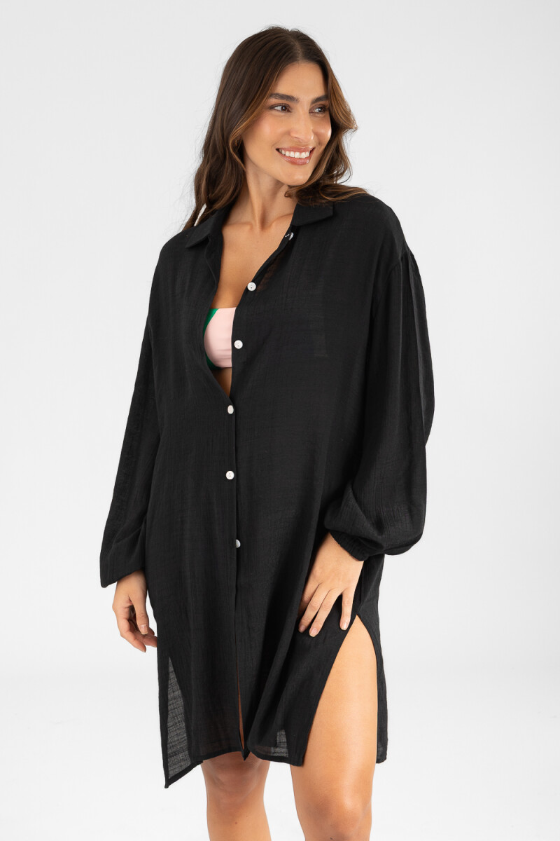 Camisola satin Negro