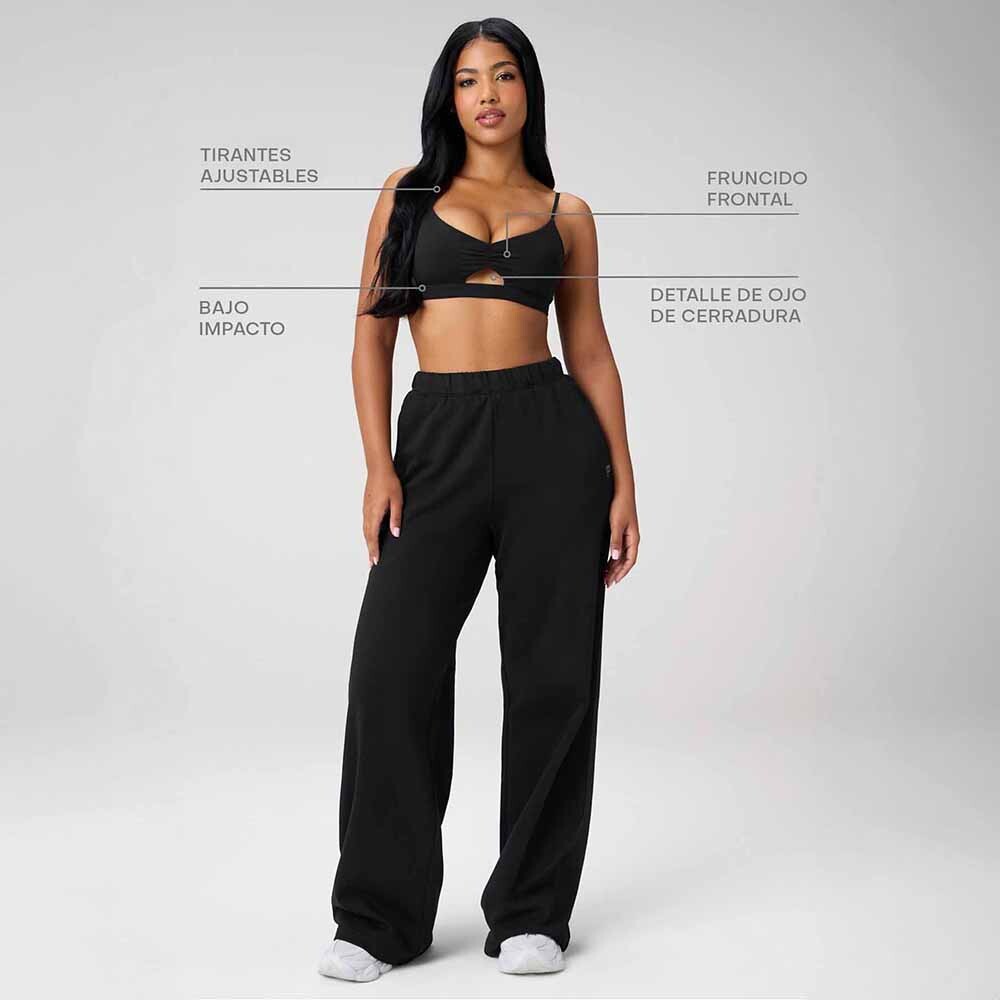 Bra Deportivo PureLuxe Keyhole Low Impact Mujer Black