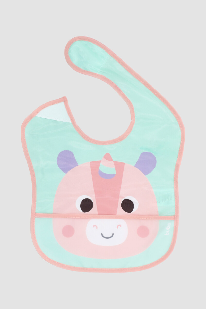 Babero unicorn - Rosado 