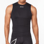 Core Compression Sleeveless - Hombre Black/silver