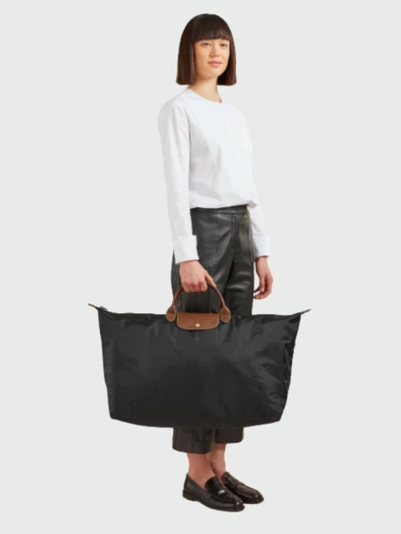 Longchamp -Bolso de viaje plegable con cierre y asa corta, Le pliage 0