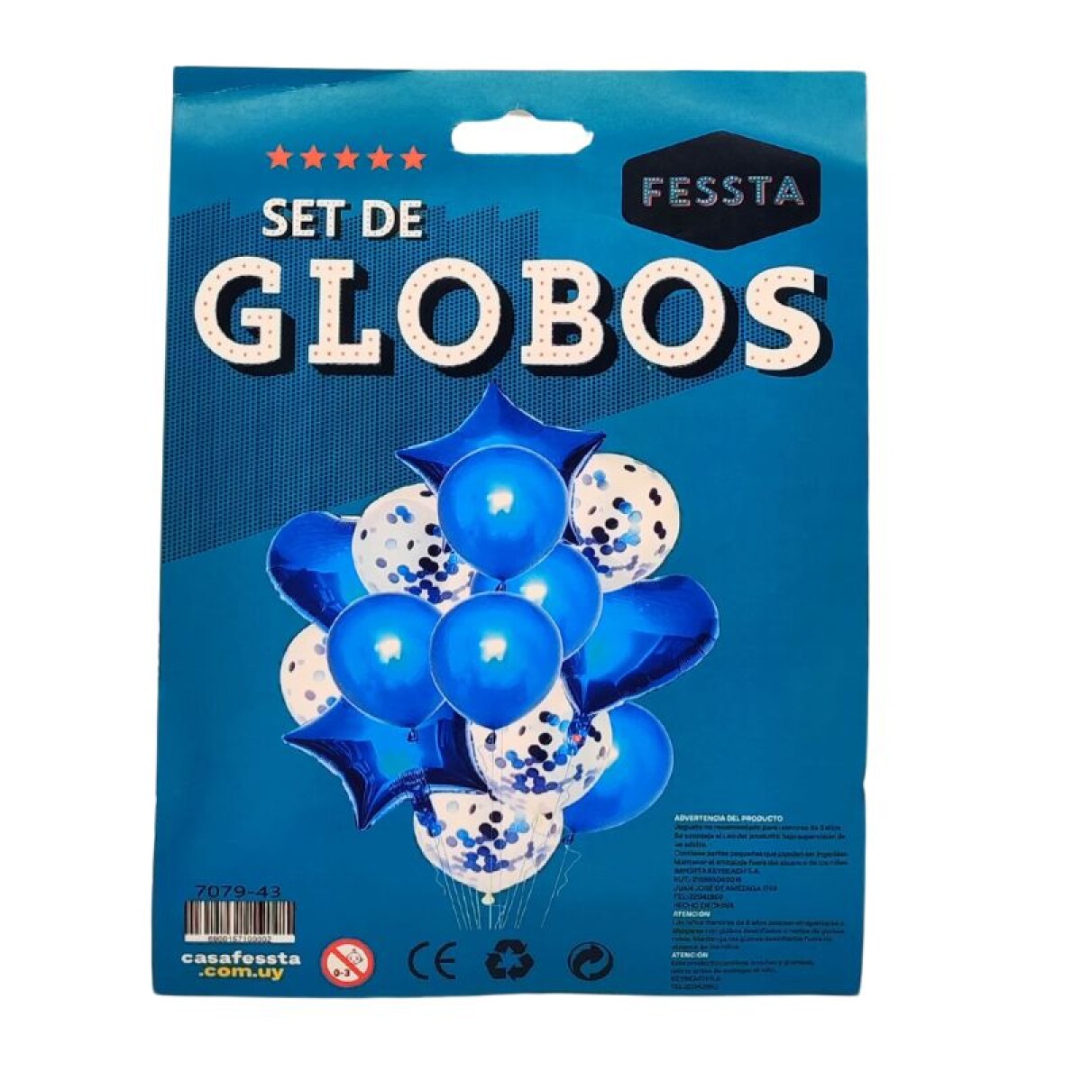 Set de Globos x14 Und - Azul 