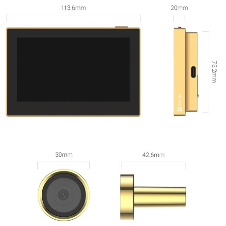 Videoportero Ezviz CS-HP2 (2MP) Golden 001