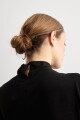 Blusa lurex con tablas negro