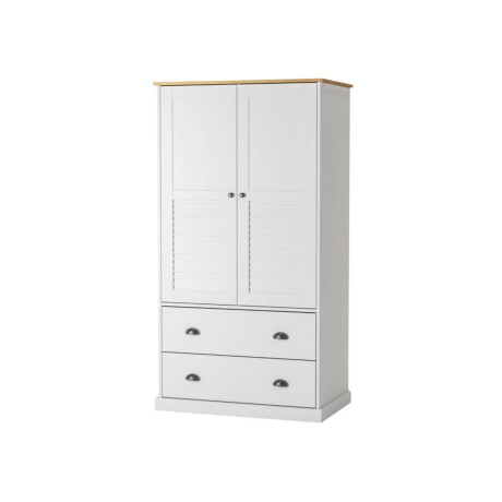 Ropero 2 Puertas 2 Cajones Li­nea Valenciana Blanco