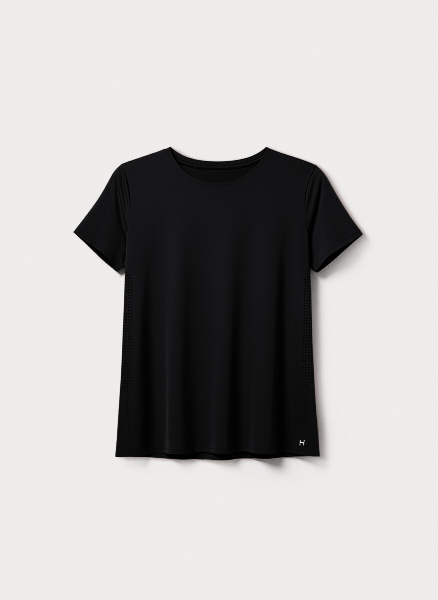 CAMISETA DEPORTIVA DE ALTO RENDIMIENTO - NEGRO 